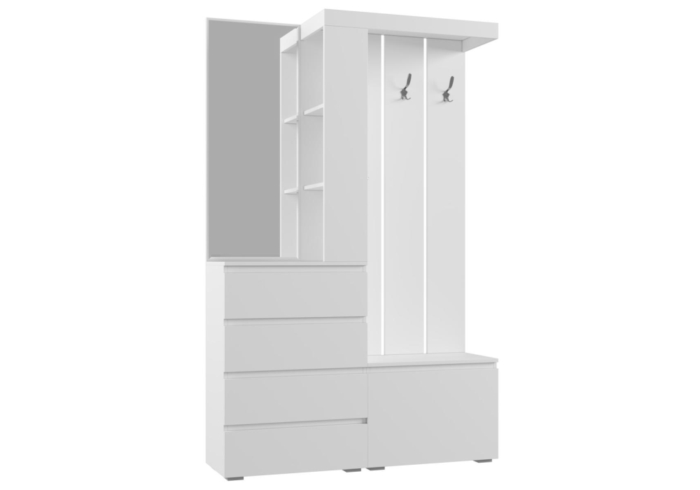 Прихожая Крона 1260 белый - купить в Челябинске на Дом74мебели.ру
